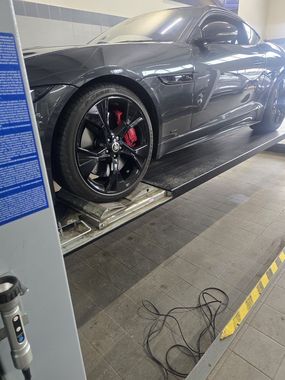 Jaguar F-Type on the Ramp
